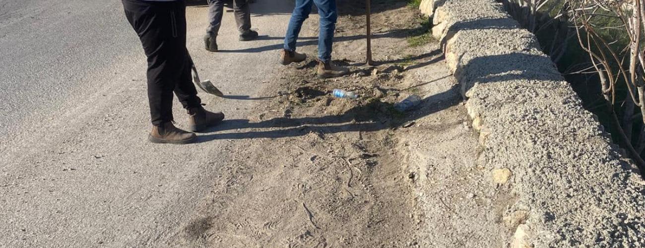 بلدية بيرزيت تستعد بأخذ الاجراءات الوقائية للمنخفض الجوي .